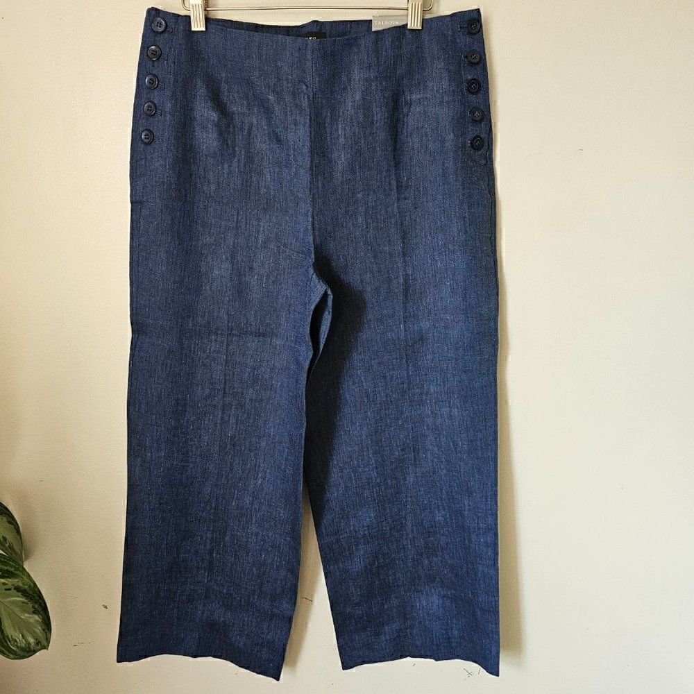 NWT TALBOTS CHEALSEA CROP STRAIGHT LEG CROPPED LENGTH PANTS SIZE 10